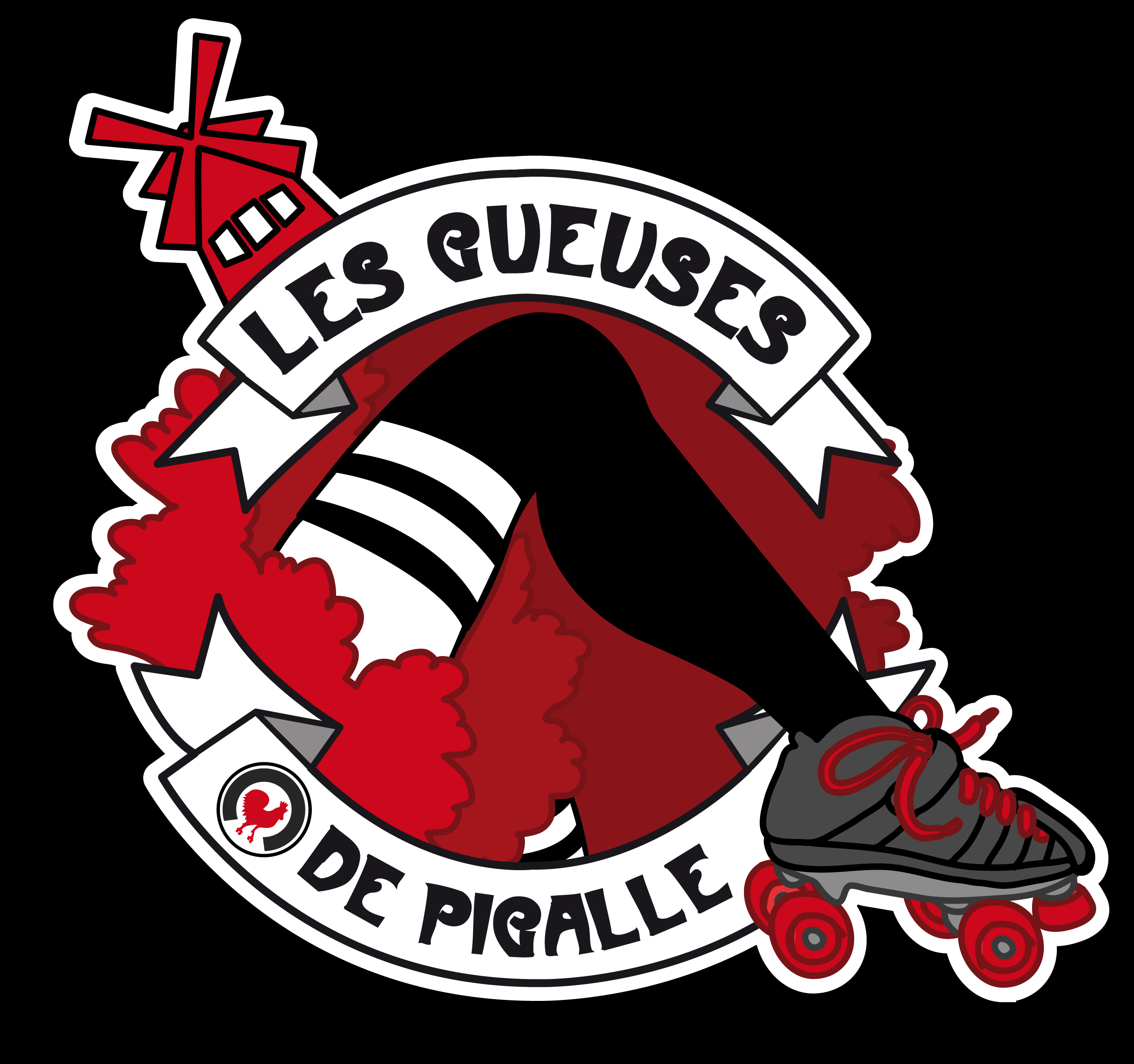 Équipe de Roller Derby féminine en formation du Paris Hockey Club