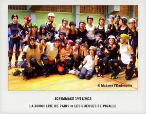 Scrimmage du 19/11/2013 Boucherie de Paris & Gueuses de Pigalle (c) Madame l'embrouille 