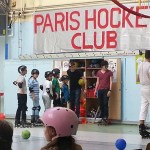 Début de la démonstration de rink Hockey